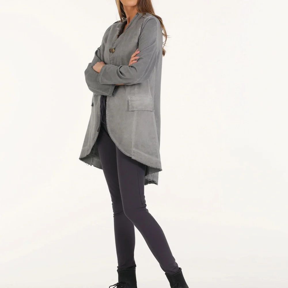 Nuny ROMA Olive Green Super Stretch Small Jacket Blazer  Coat - Picture 6 of 13